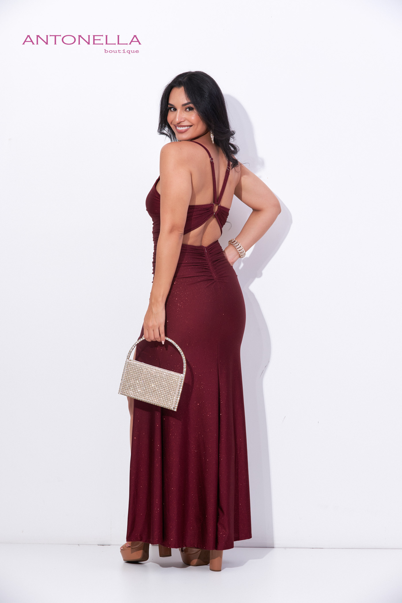 Vestido Gala Vino Brillo – foto 5