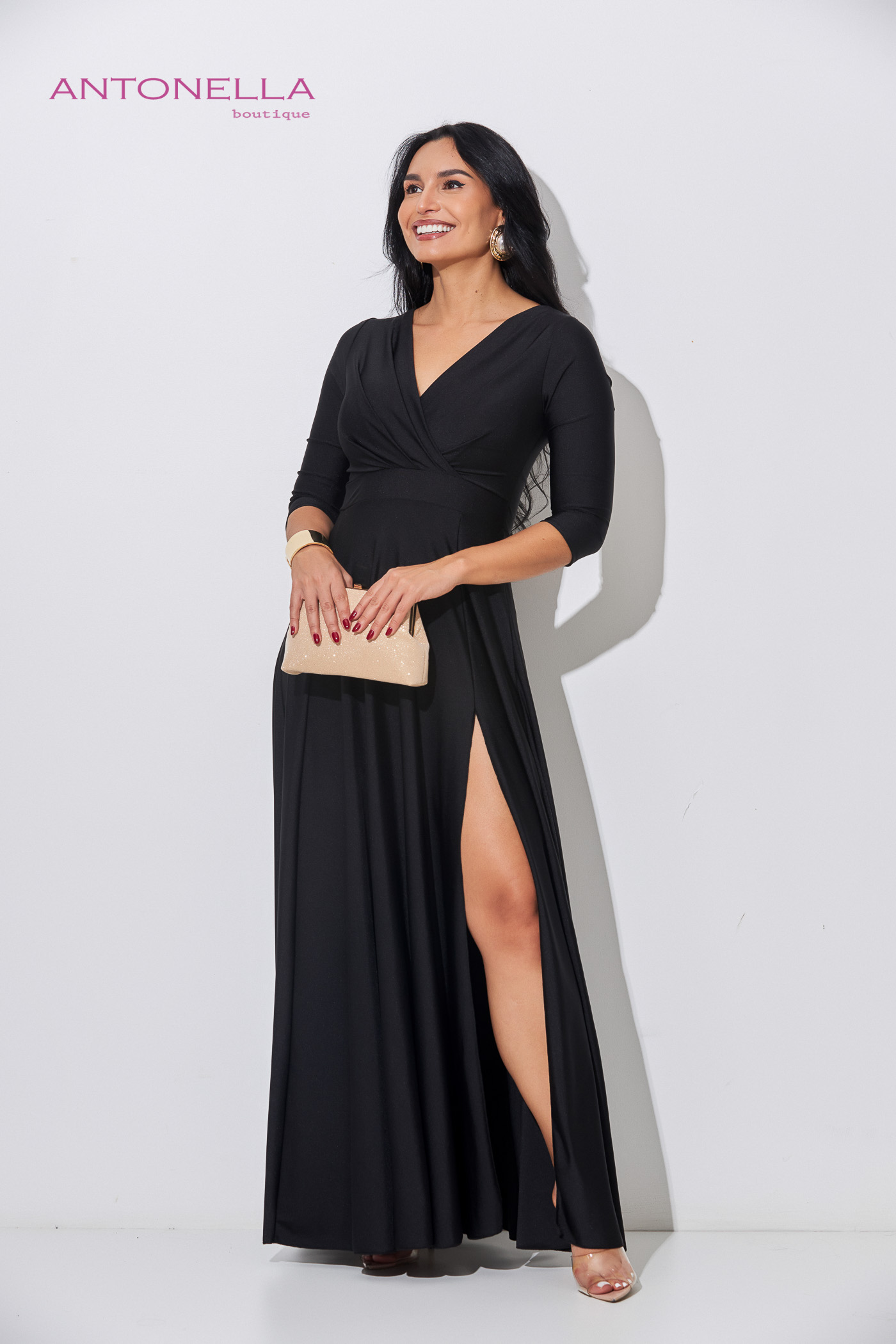 Vestido Gala Negro Licra Fria – foto 3
