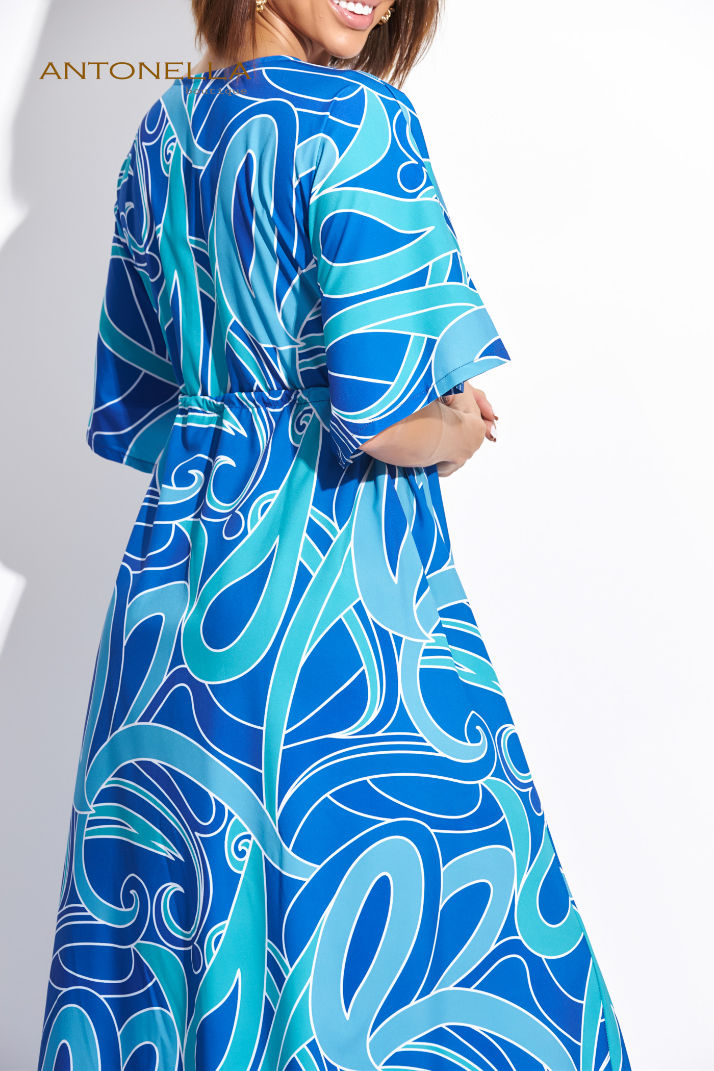 Vestido Largo Multicolor De Botones – foto 7