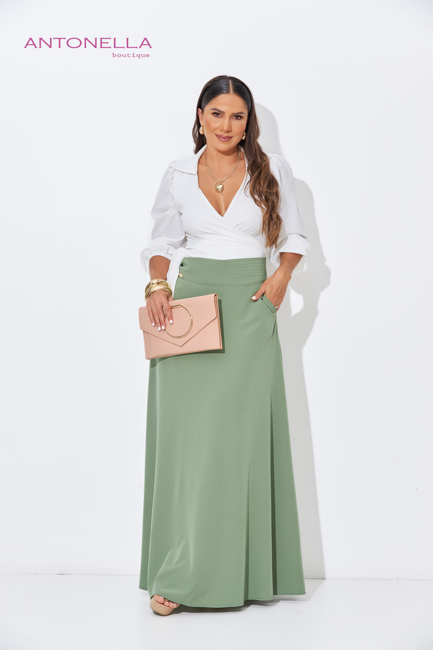 Falda Verde Olivo