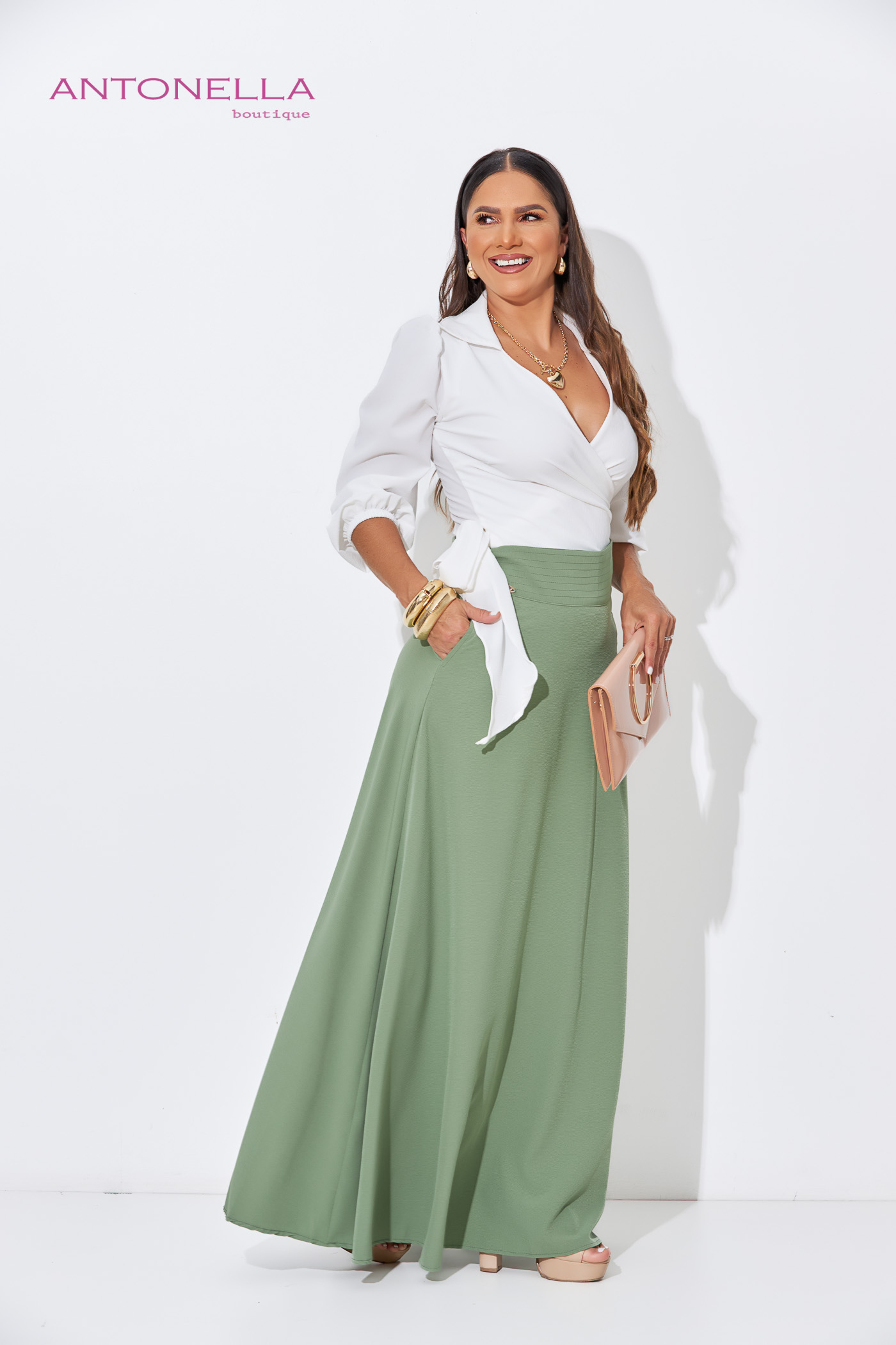 Falda Verde Olivo – foto 4