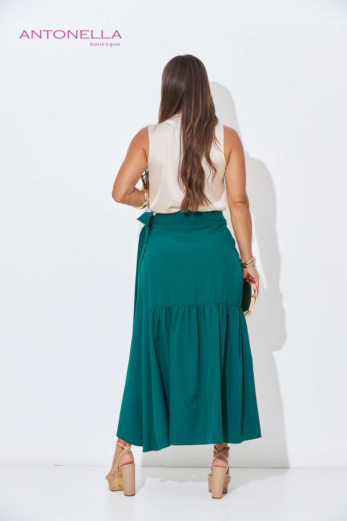 Falda Verde Esmeralda – foto 3