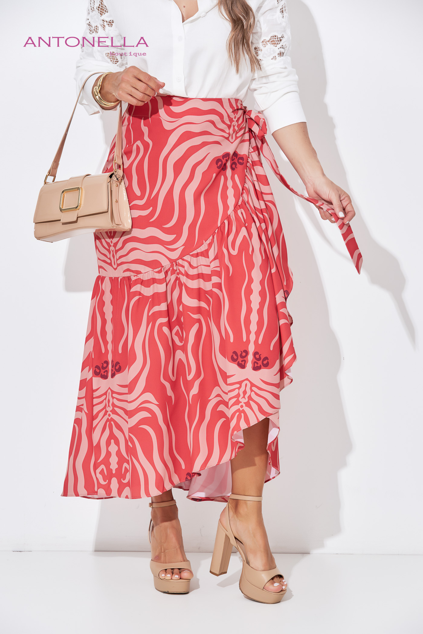 Falda Coral Estampada – foto 2