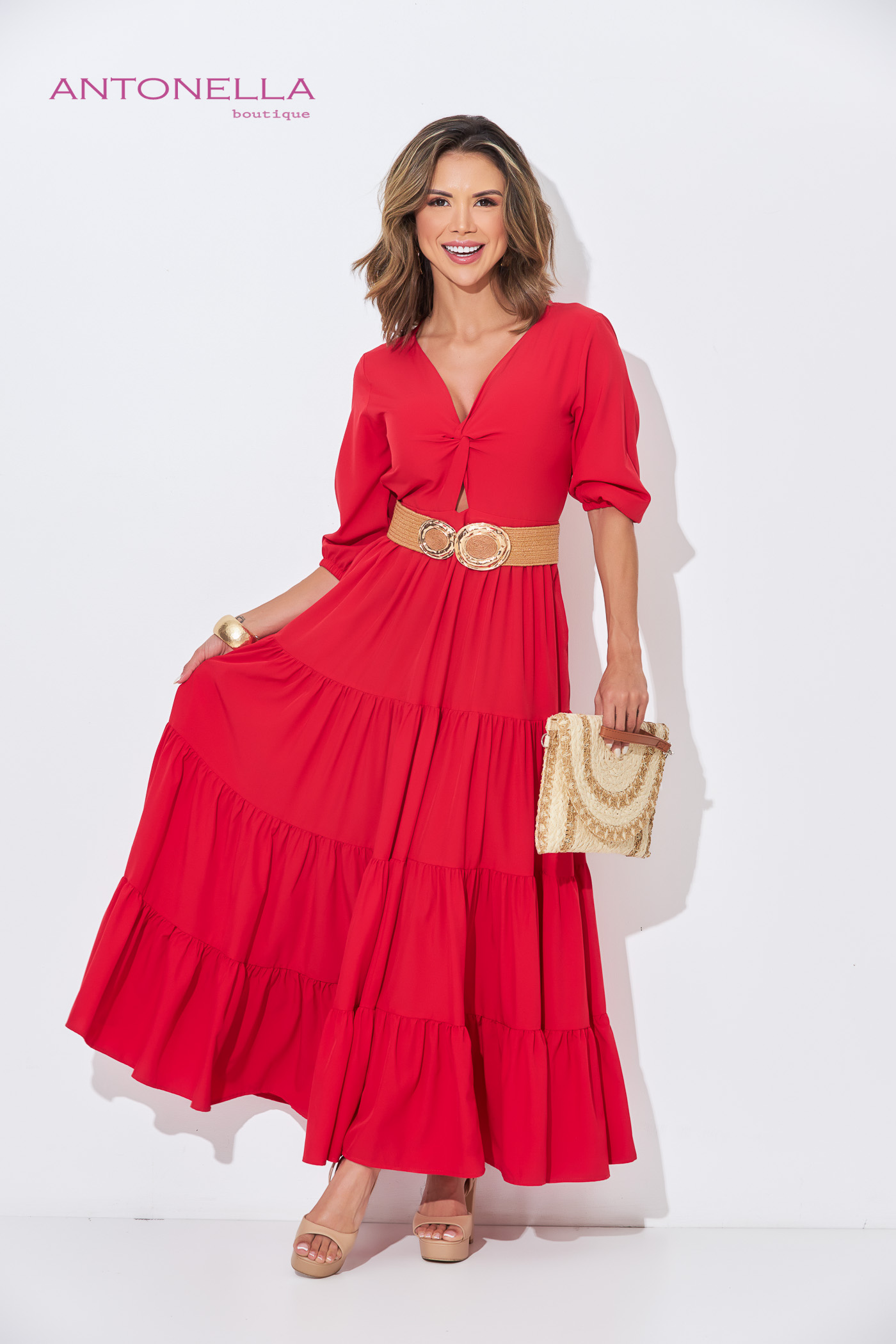 Vestido Largo Rojo – foto 1