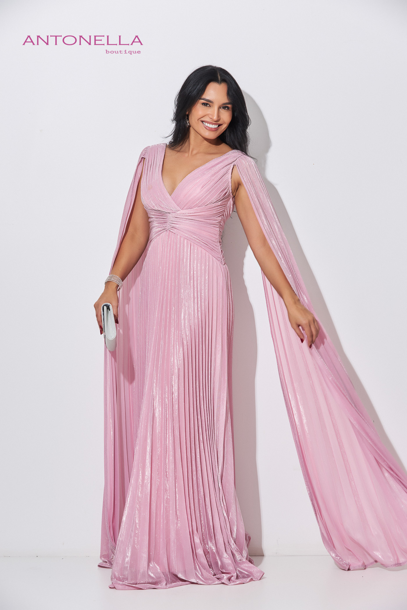Vestido Gala Rosado Brillo – foto 3