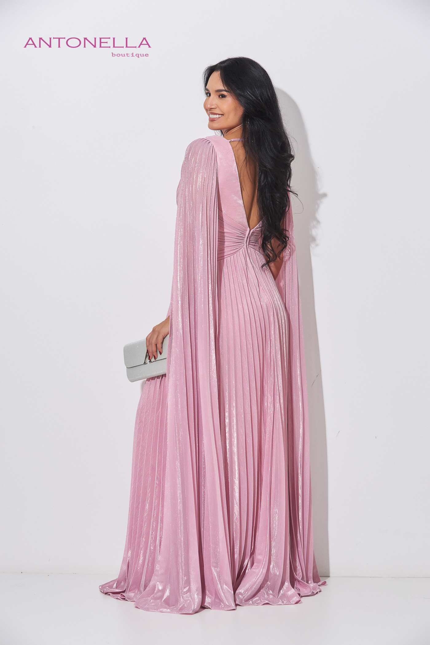 Vestido Gala Rosado Brillo – foto 4