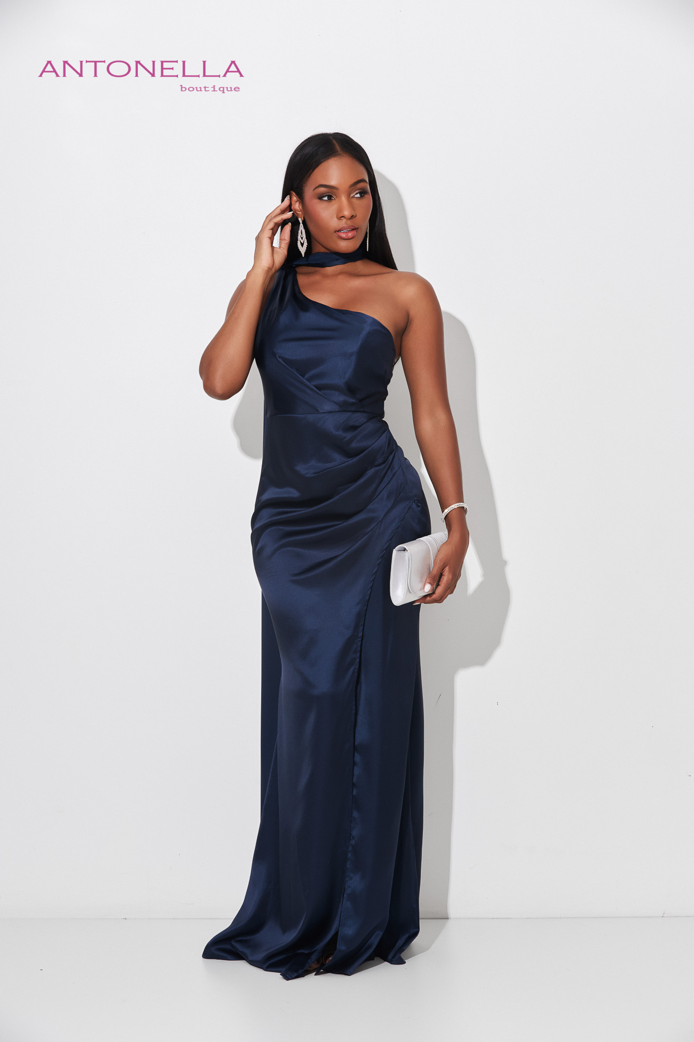 Vestido Gala Azul Marino – foto 2