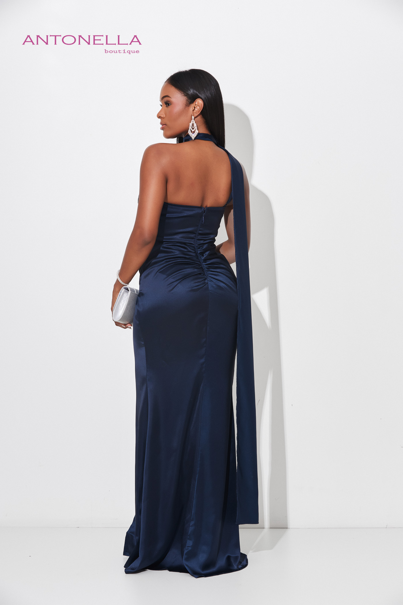Vestido Gala Azul Marino – foto 4