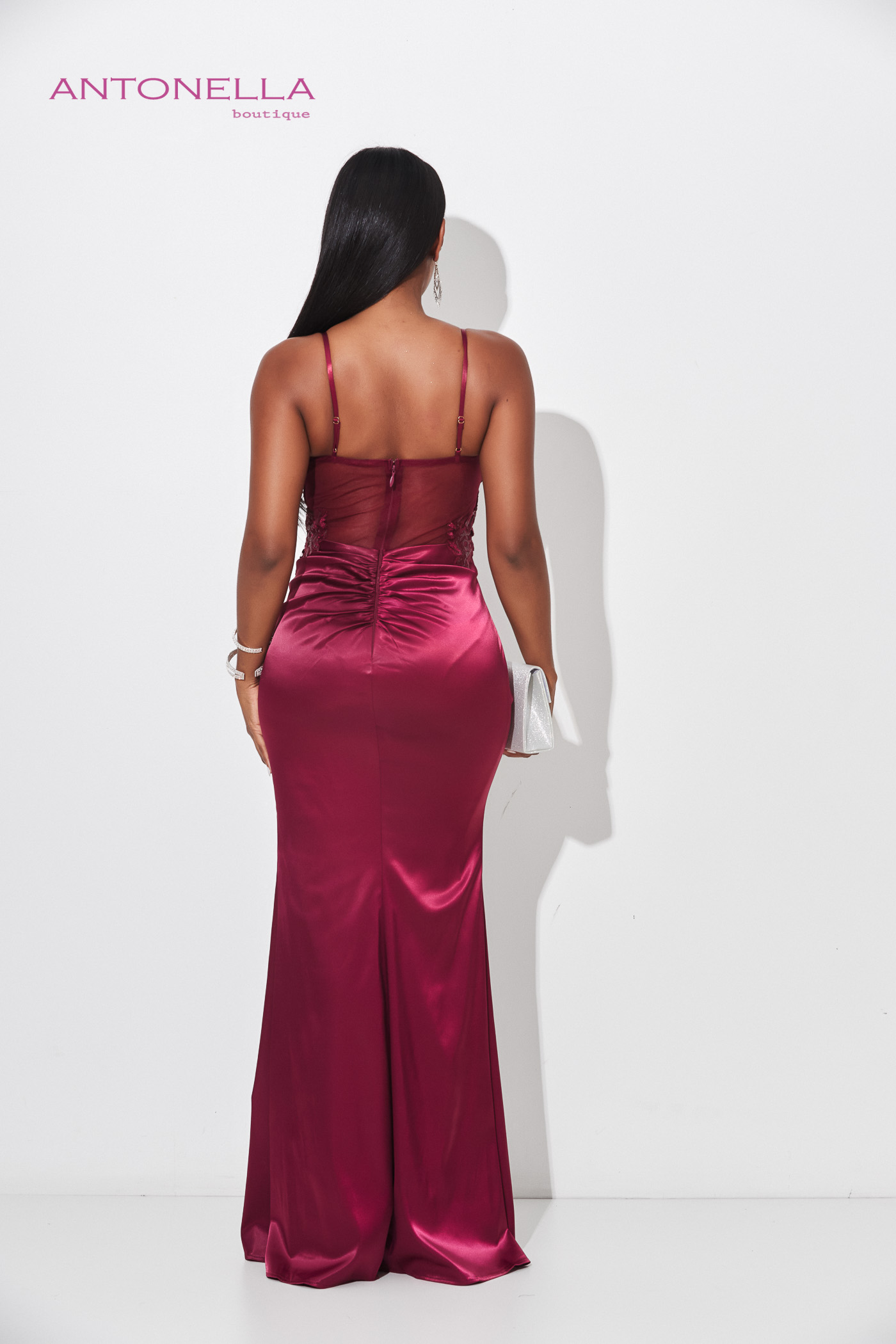 Vestido Gala Vino Corse Brillo – foto 4