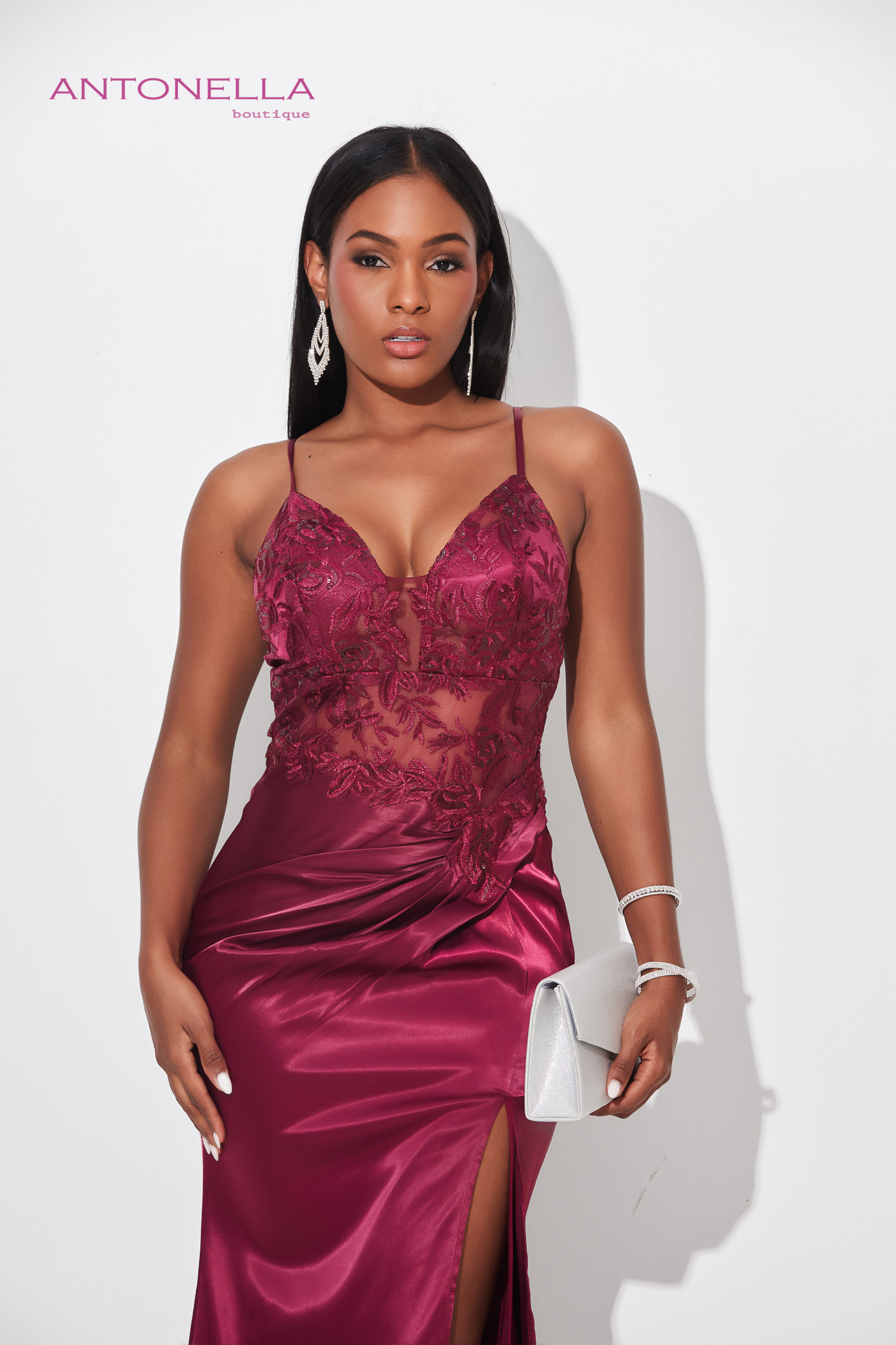 Vestido Gala Vino Corse Brillo – foto 5
