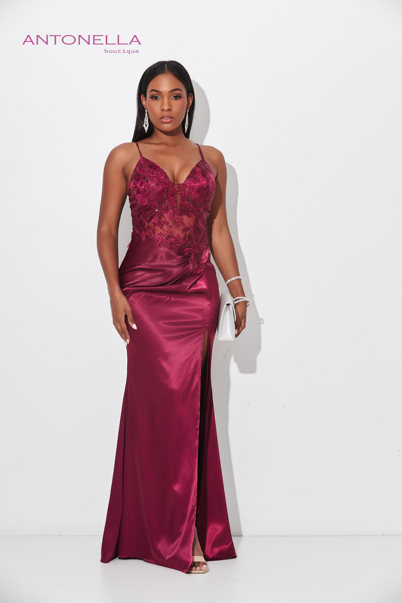 Vestido Gala Vino Corse Brillo – foto 6