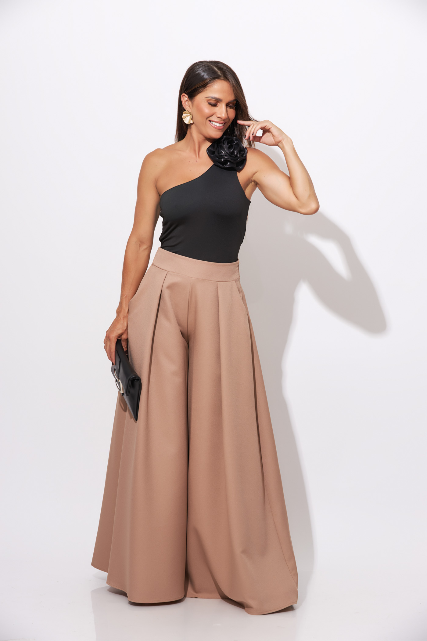 Pantalon Palazzo Beige