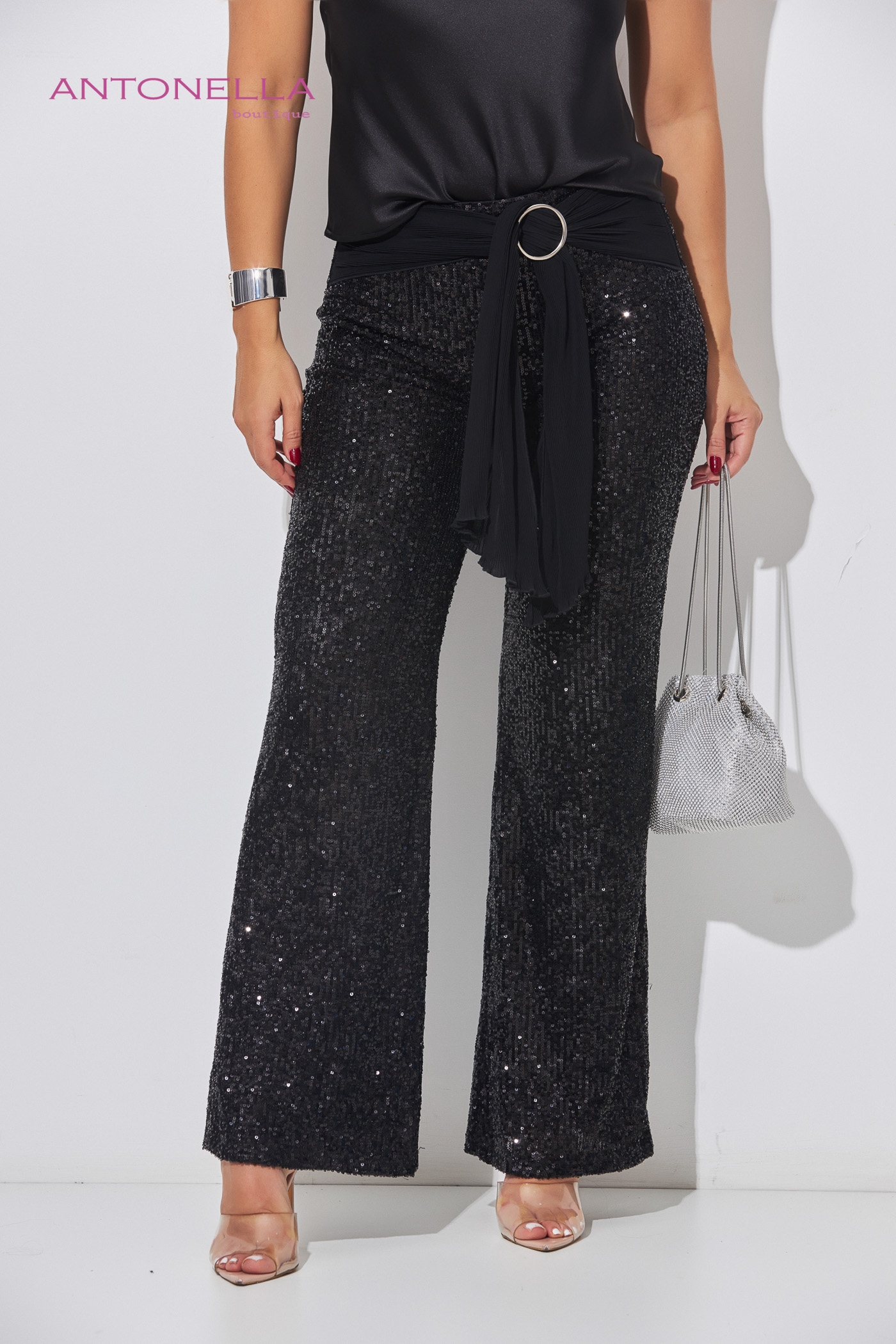 Pantalón Negro Lentejuelas