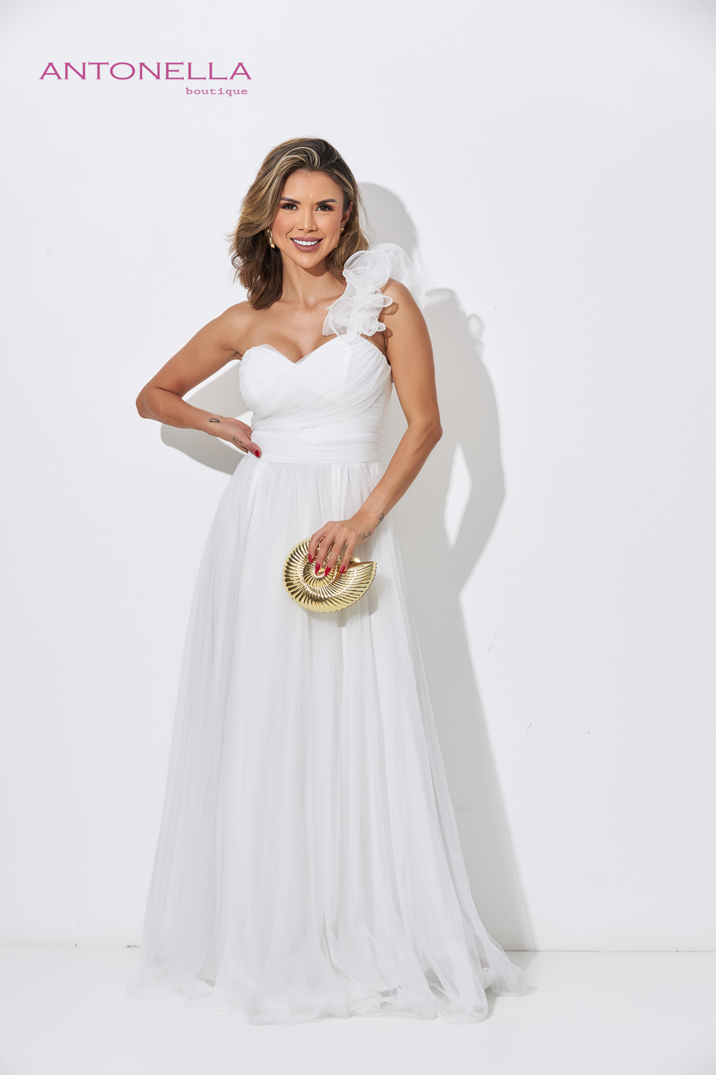 Vestido Gala Blanco Tul – foto 4