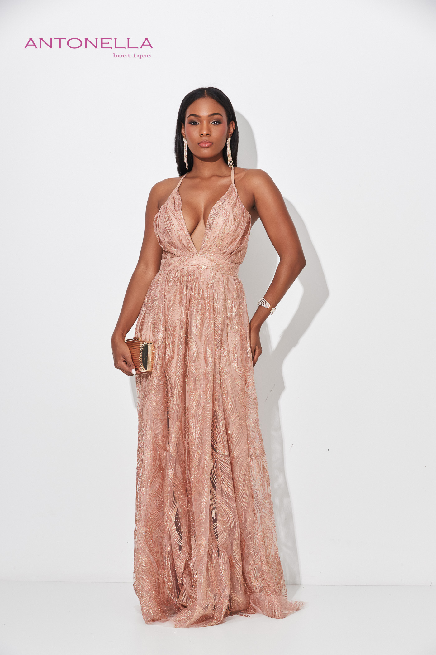 Vestido Gala Rossgold Brillo – foto 1