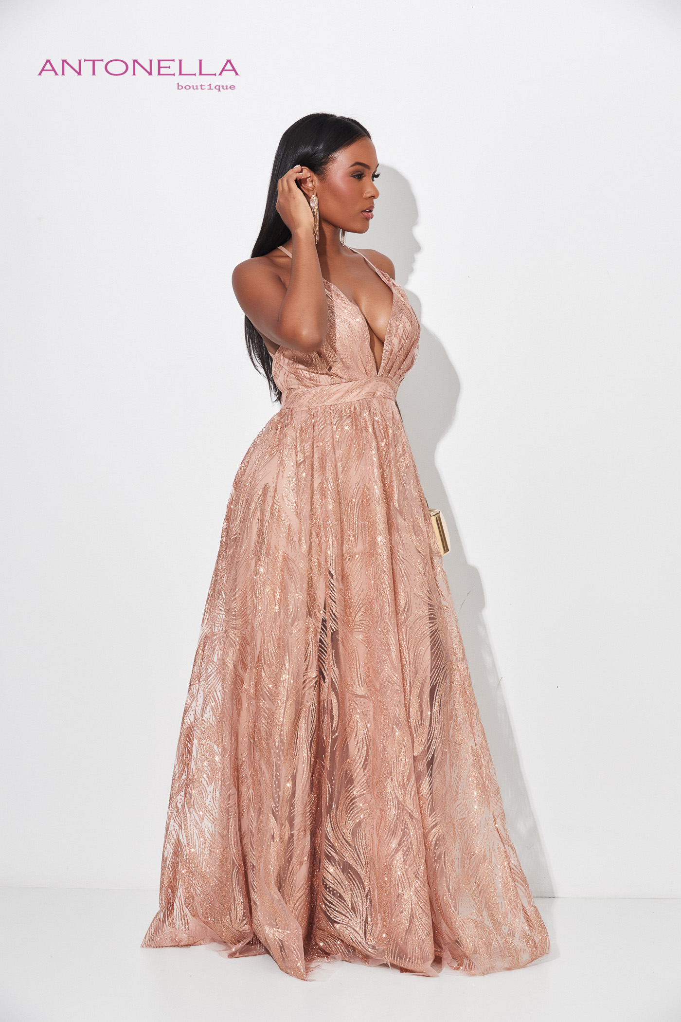 Vestido Gala Rossgold Brillo – foto 5