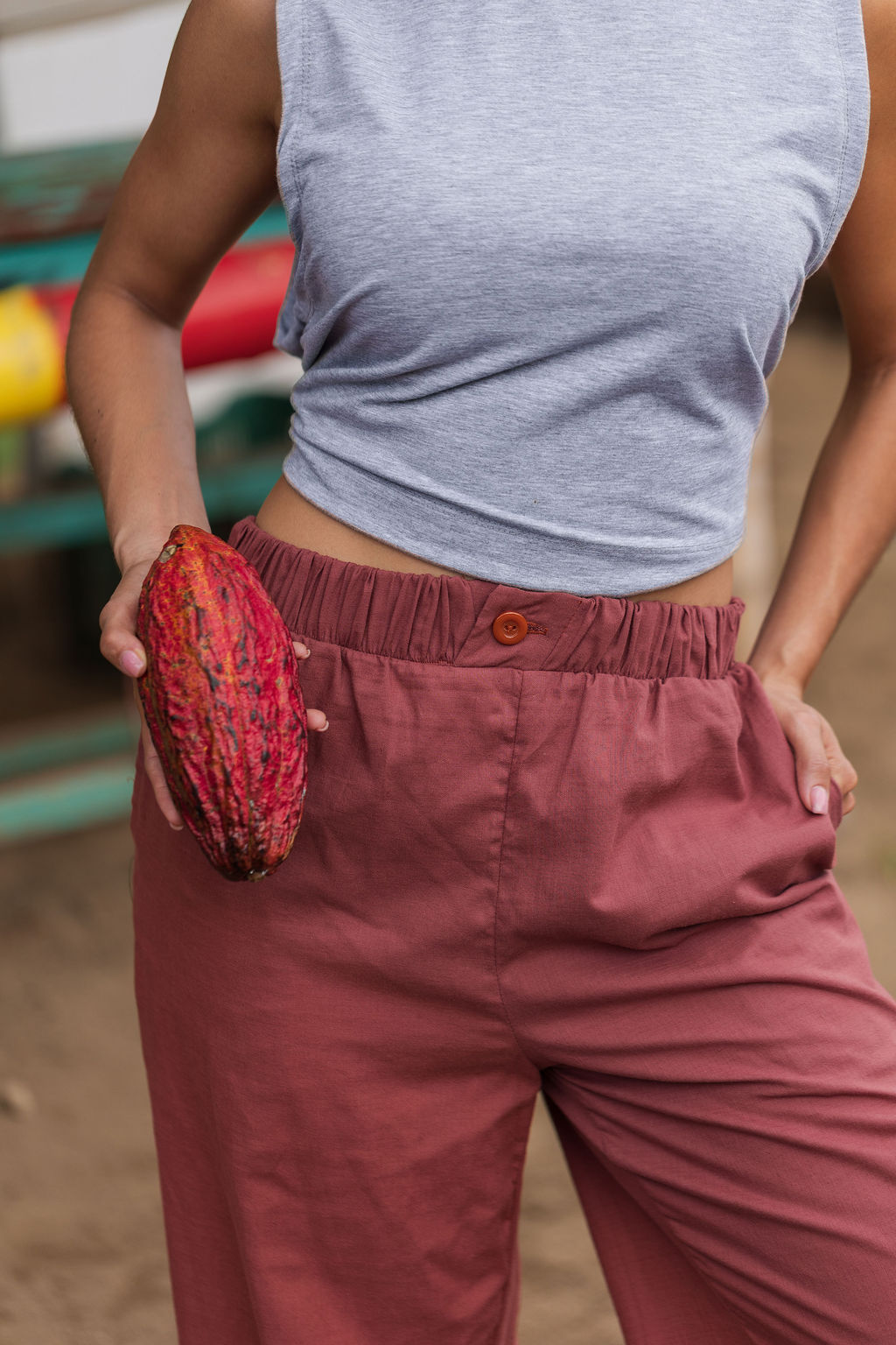 Pantalón Lua terracota