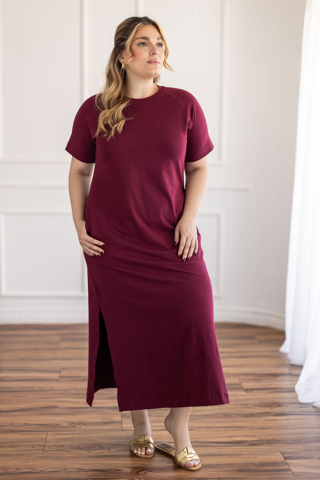 Maxi vestido vino