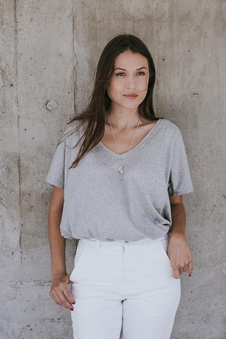 Cuello V gris – foto 3