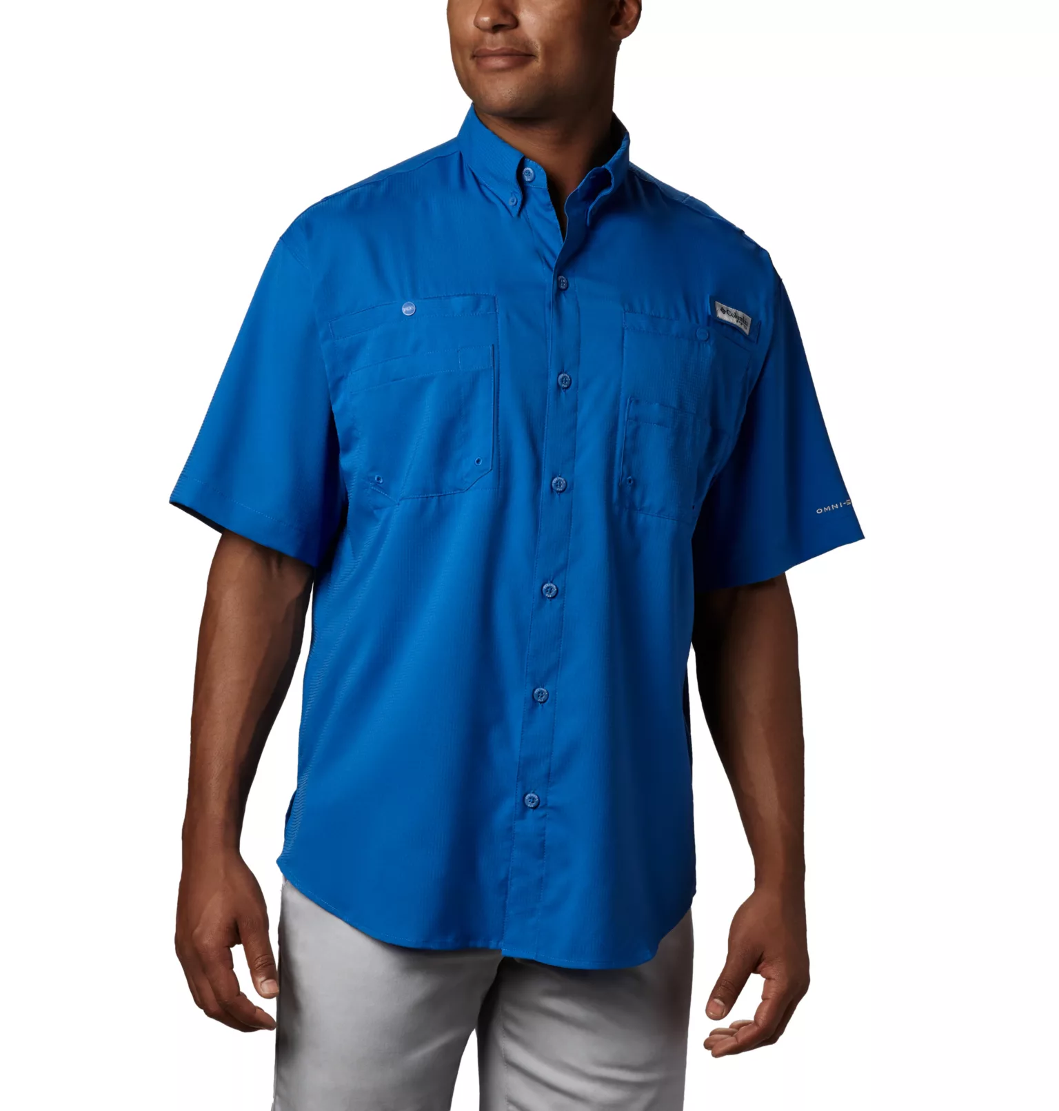 Chemise De Pêche Columbia PFG Tamiami II Homme, Manches Courtes, Rose, Taille S - Neuve Avec étiquettes