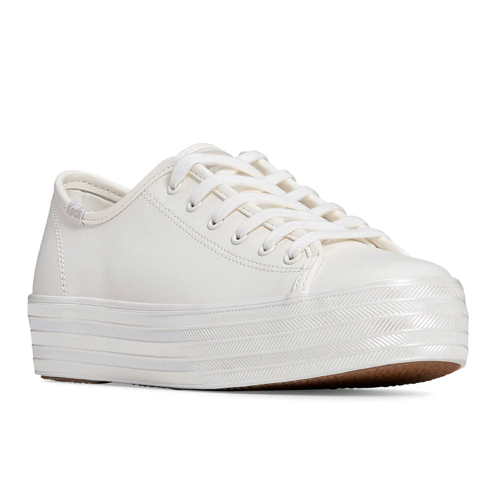 TENIS FEMENINO KEDS TRIPLE KICK LEATHER PEARLIZED – foto 2
