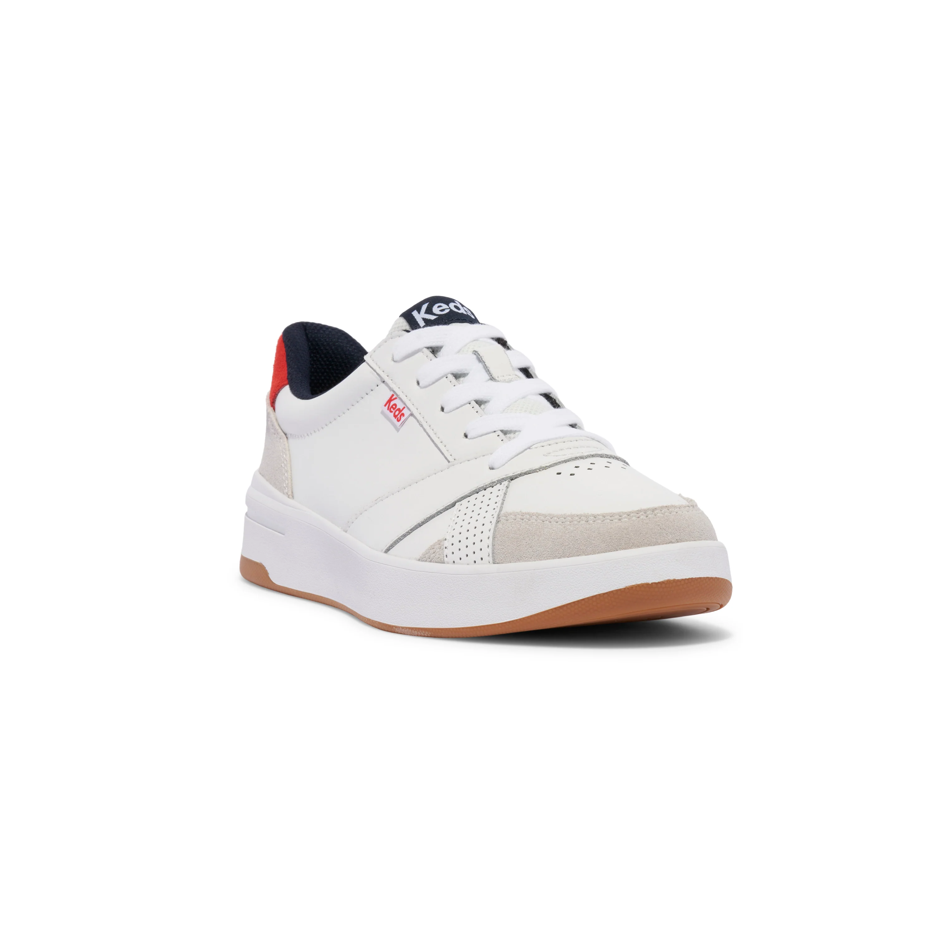 TENIS FEMENINO KEDS THE COURT LEATHER/SUEDE – foto 1