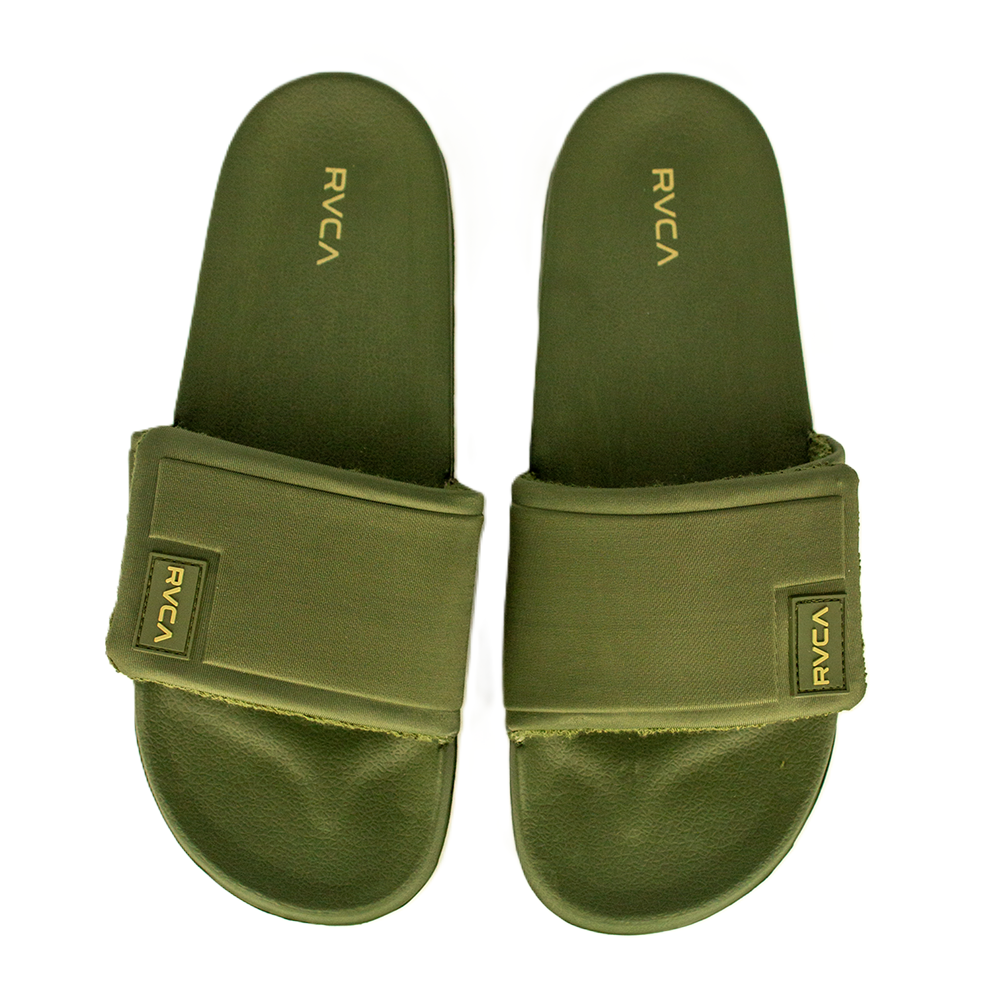 SANDALIAS MASCULINO RVCA VELCRO LOGO SLIDE