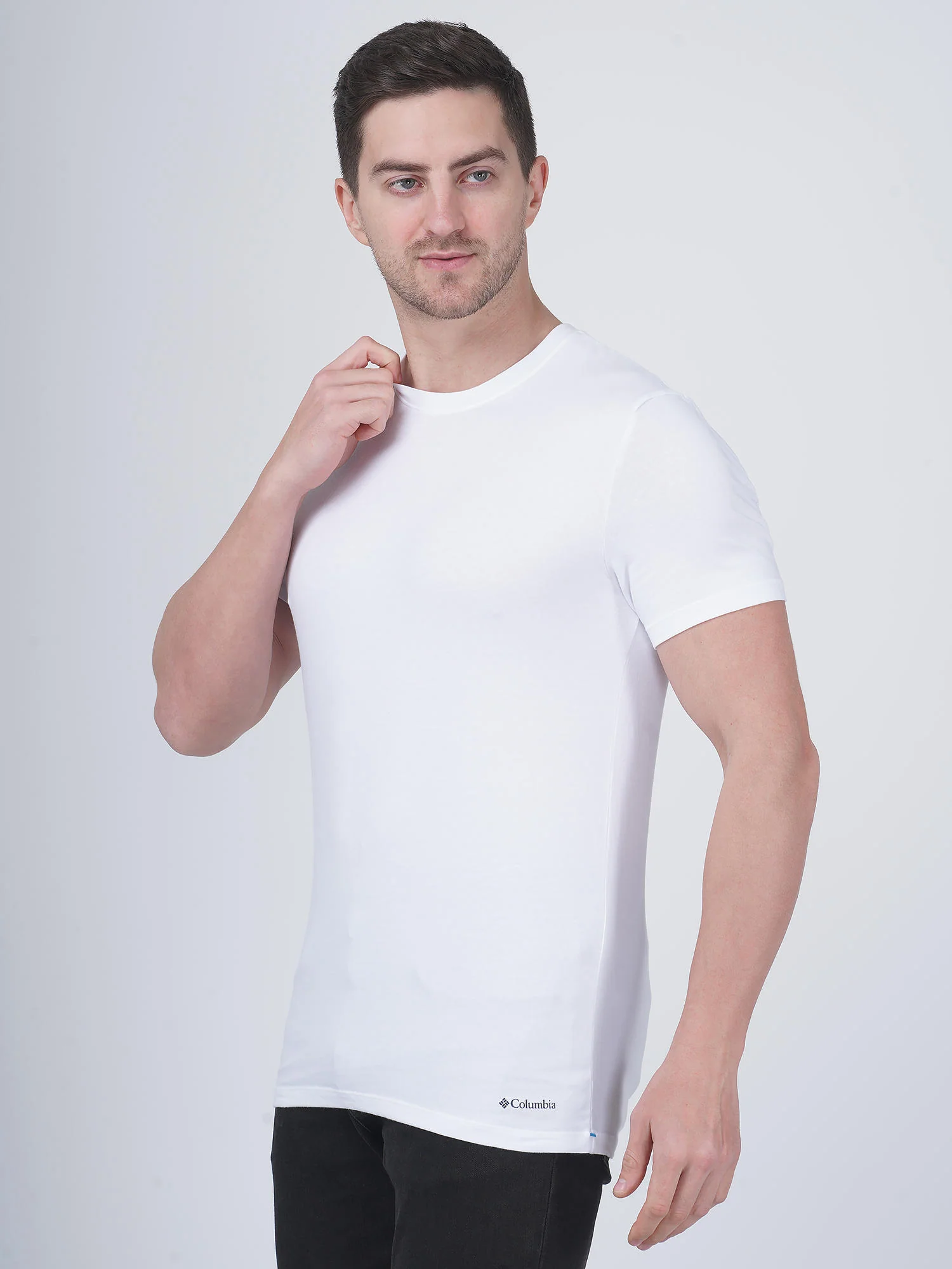 CAMISETA MASCULINO COLUMBIA COTTON/STRETCH CREW-NECK TEE 3 PACK SOLID – foto 4