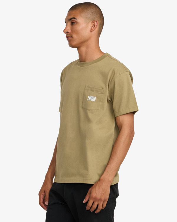 CAMISETA MASCULINO RVCA EXOTICA POCKET – foto 3
