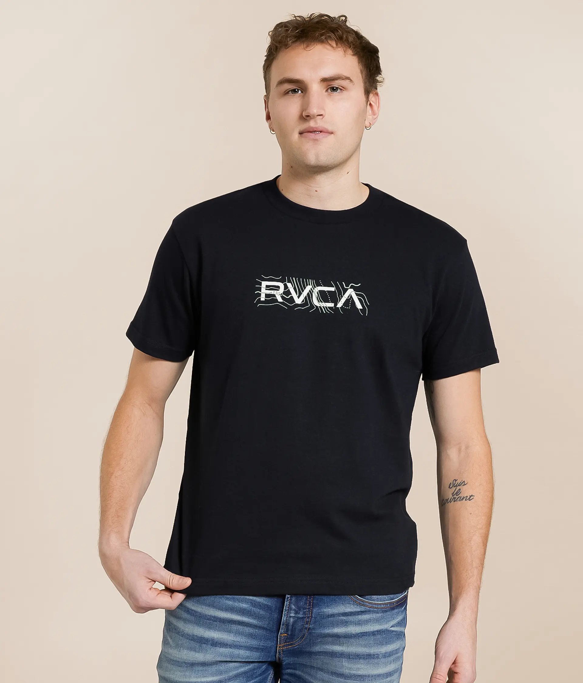 CAMISETA MASCULINO RVCA TOPO TWO – foto 1