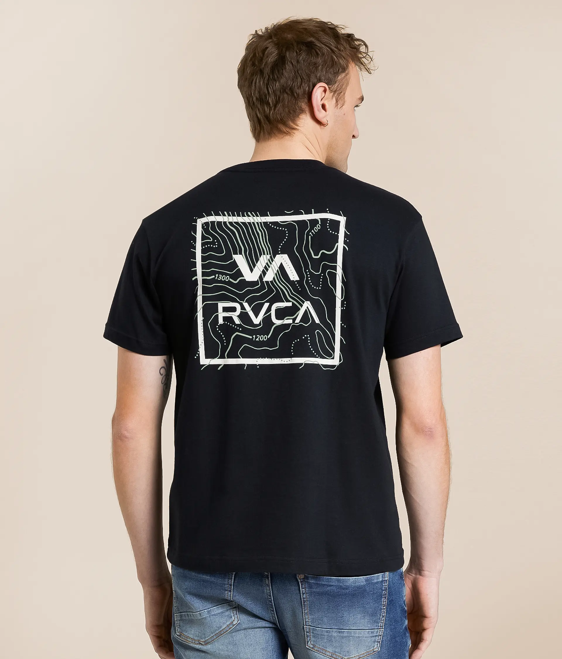 CAMISETA MASCULINO RVCA TOPO TWO – foto 2