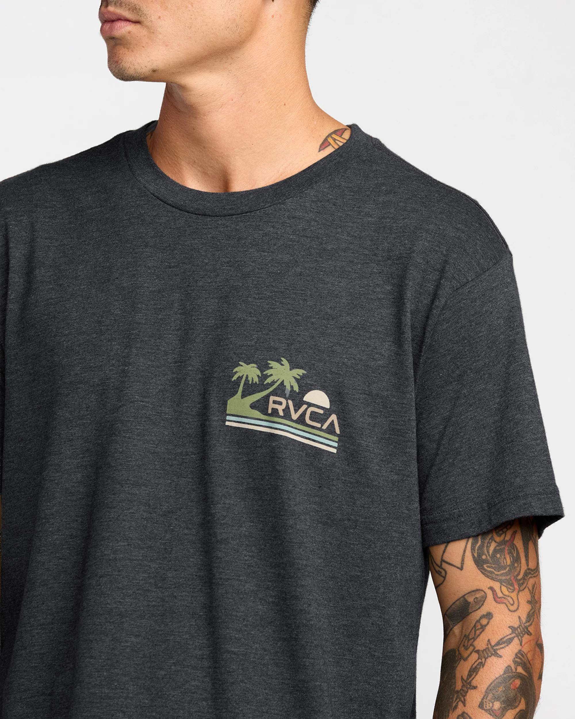 CAMISETA MASCULINO RVCA PALM TRAIL