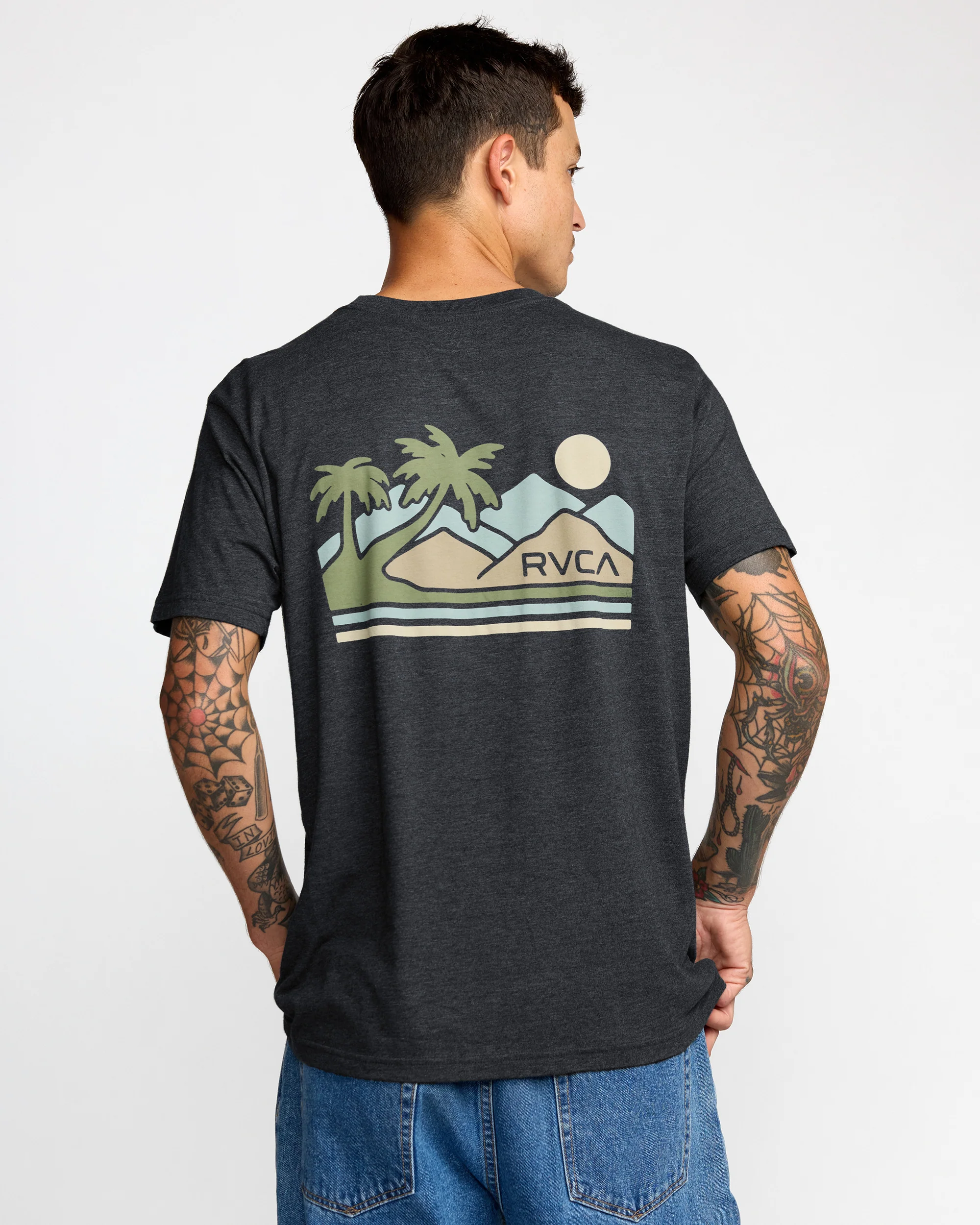 CAMISETA MASCULINO RVCA PALM TRAIL – foto 5