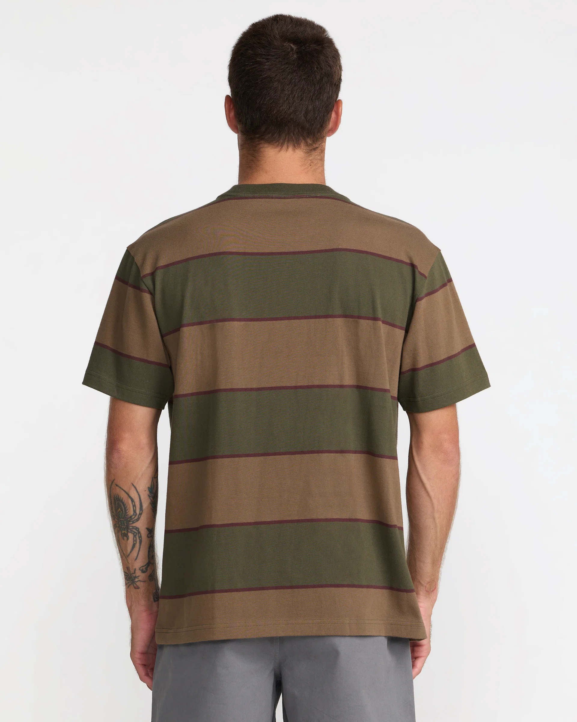 CAMISETA MASCULINO RVCA DAYSHIFT STRIPE – foto 2