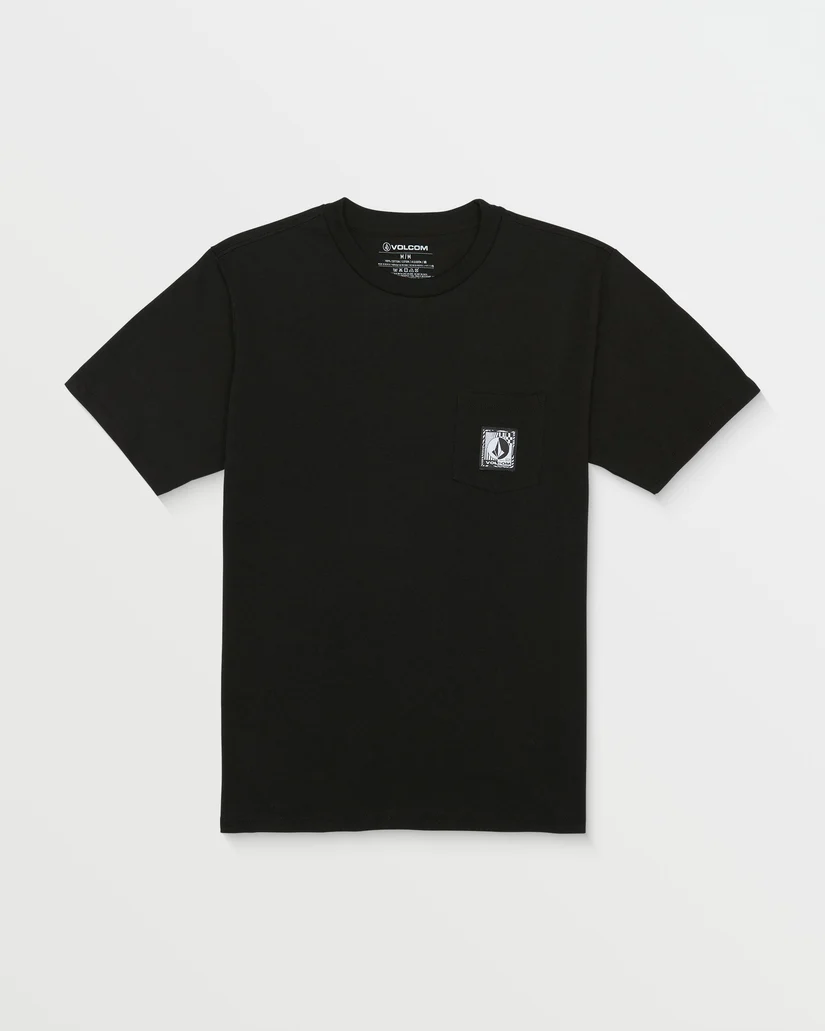 CAMISETA MASCULINO VOLCOM FRACKING POCKET LABEL – foto 1