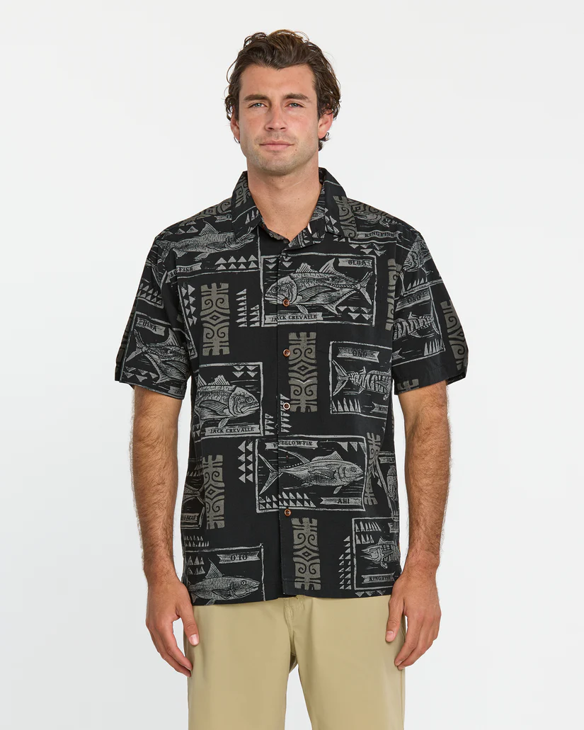 CAMISA MASCULINO QUIKSILVER BLOCK FISH