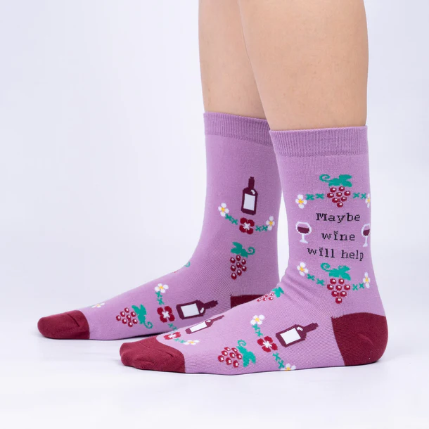 MEDIAS FEMENINO SOCK IT TO ME MAYBE WINE WILL HELP