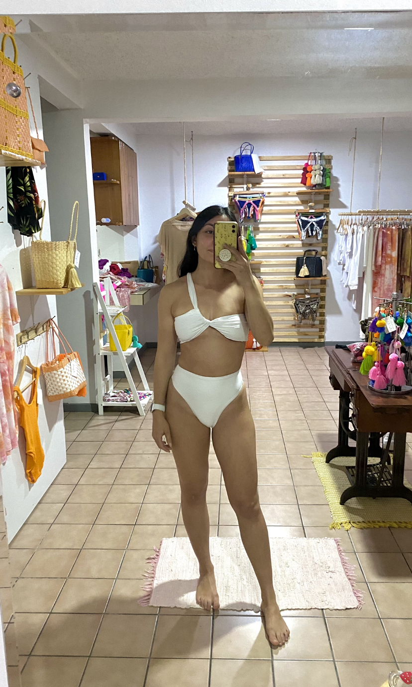 One Shoulder HW white – foto 4