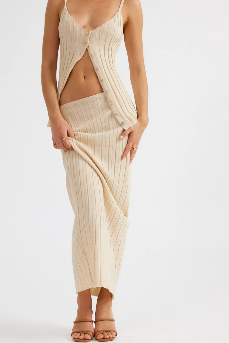 Baha Button Cami Sand – foto 4