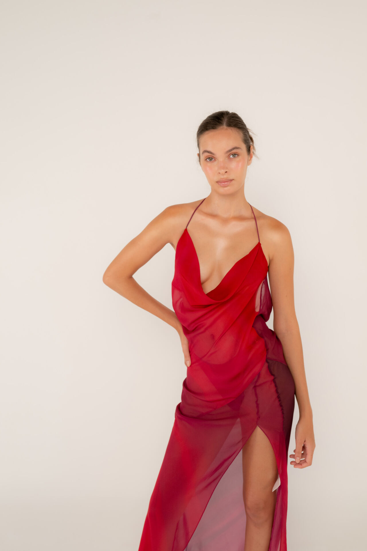 Bib Chiffon Dress – foto 5