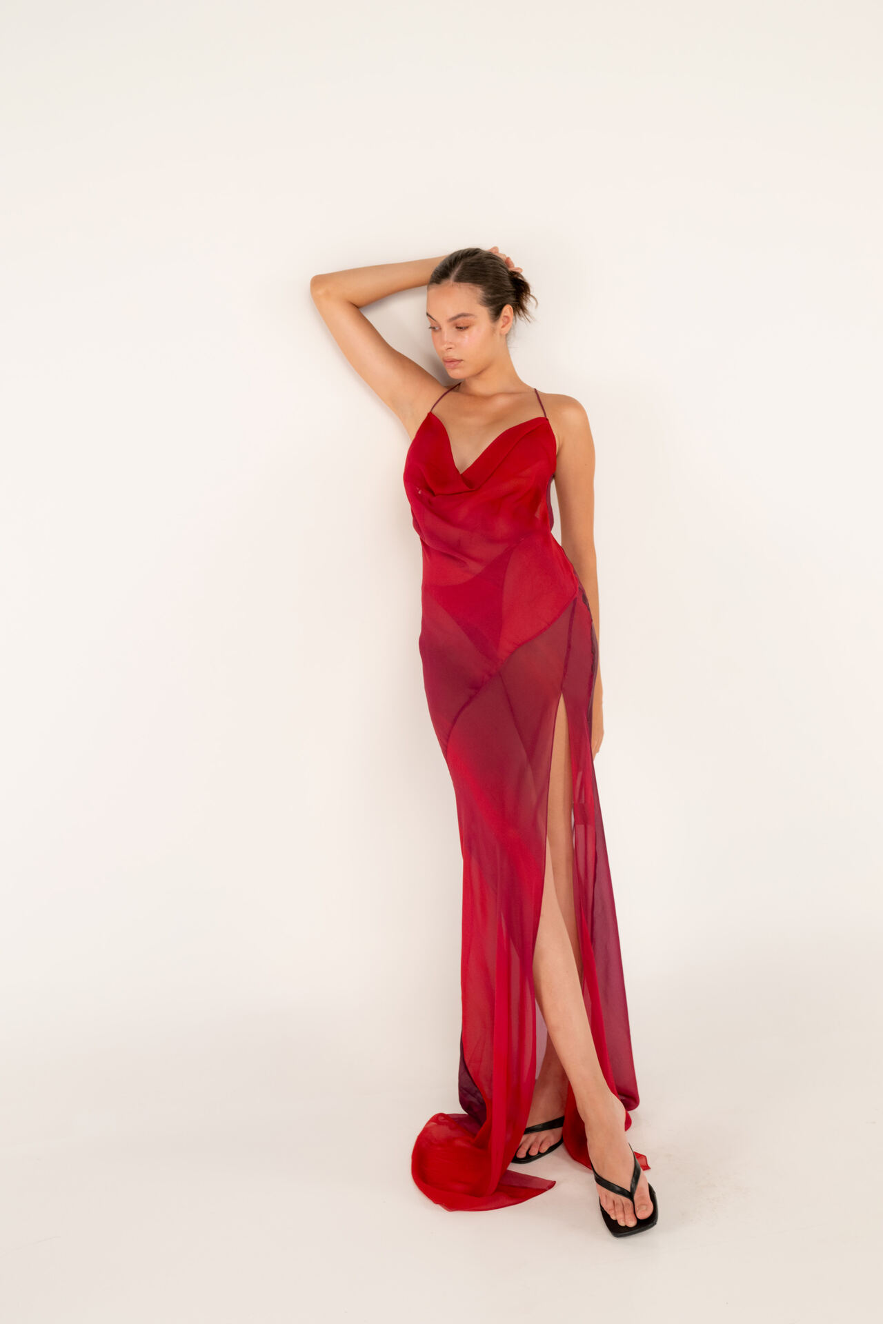 Bib Chiffon Dress – foto 1