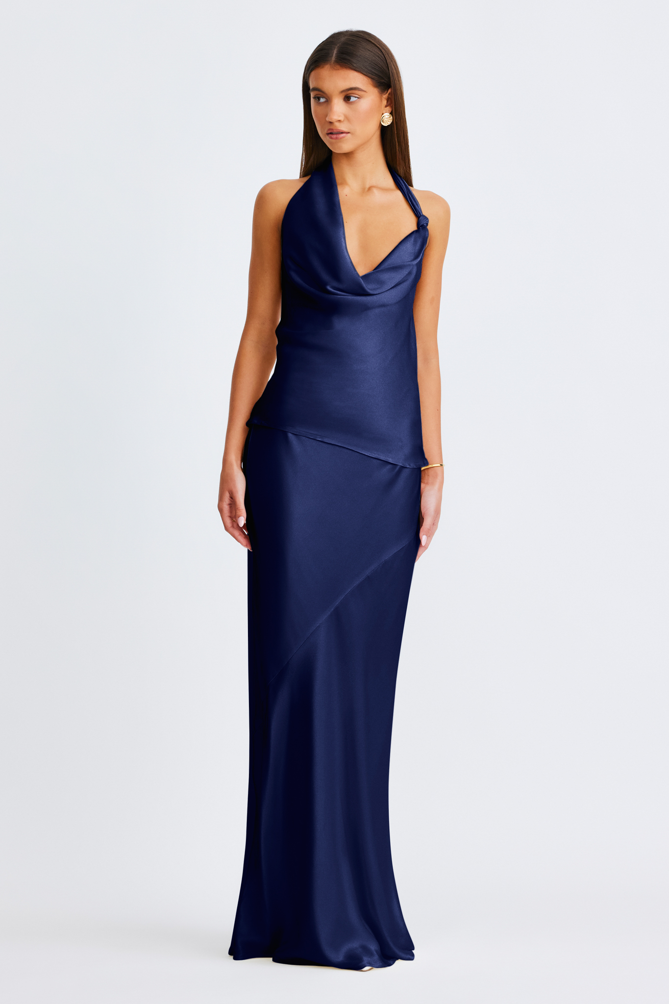 Junie Maxi Skirt Navy – foto 3