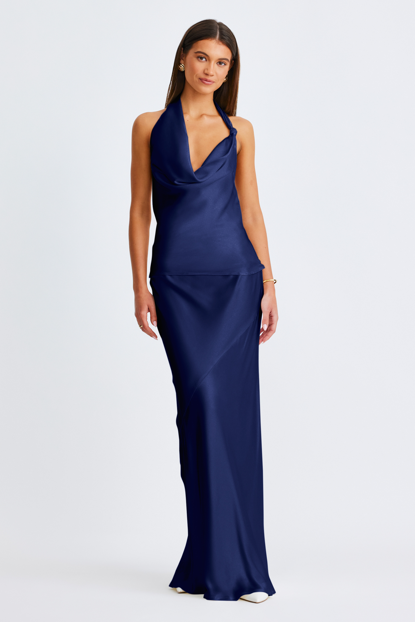 Junie Maxi Skirt Navy – foto 1