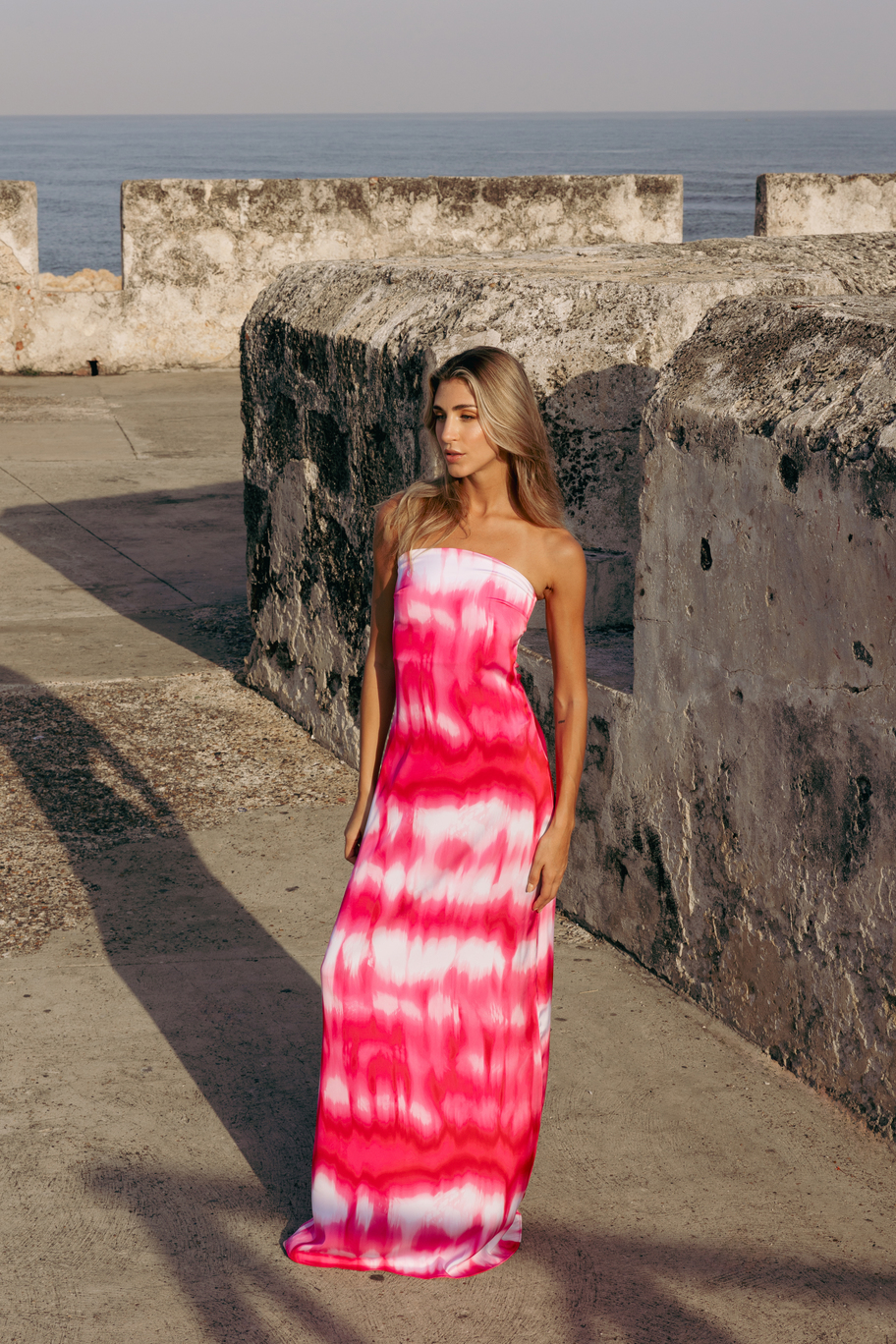 Pink Kali Long Dress – foto 2
