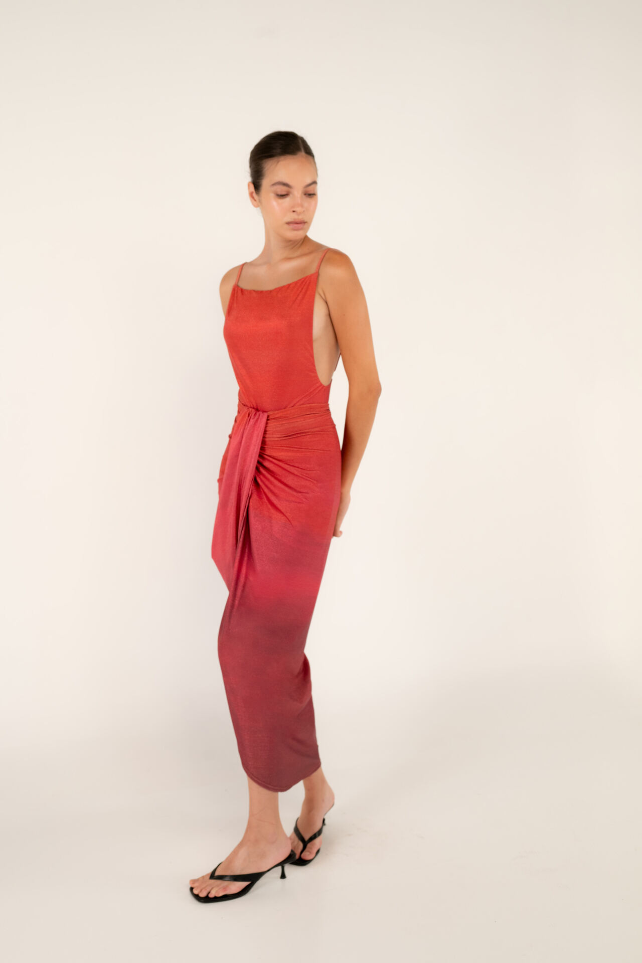 Maxi Skirt Red & Wine – foto 2
