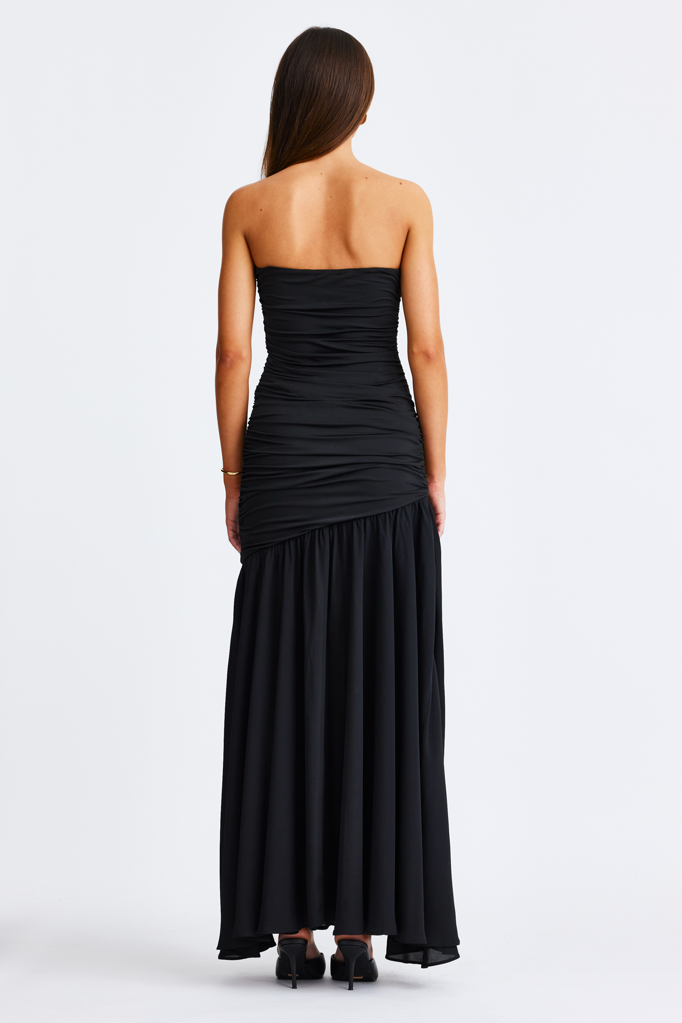 Neve Strapless Maxi Dress Black – foto 5