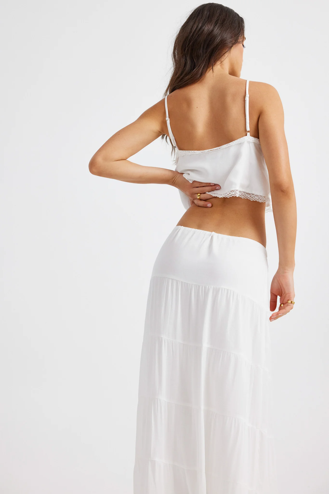 Ophelia Tie Up Cami White – foto 6