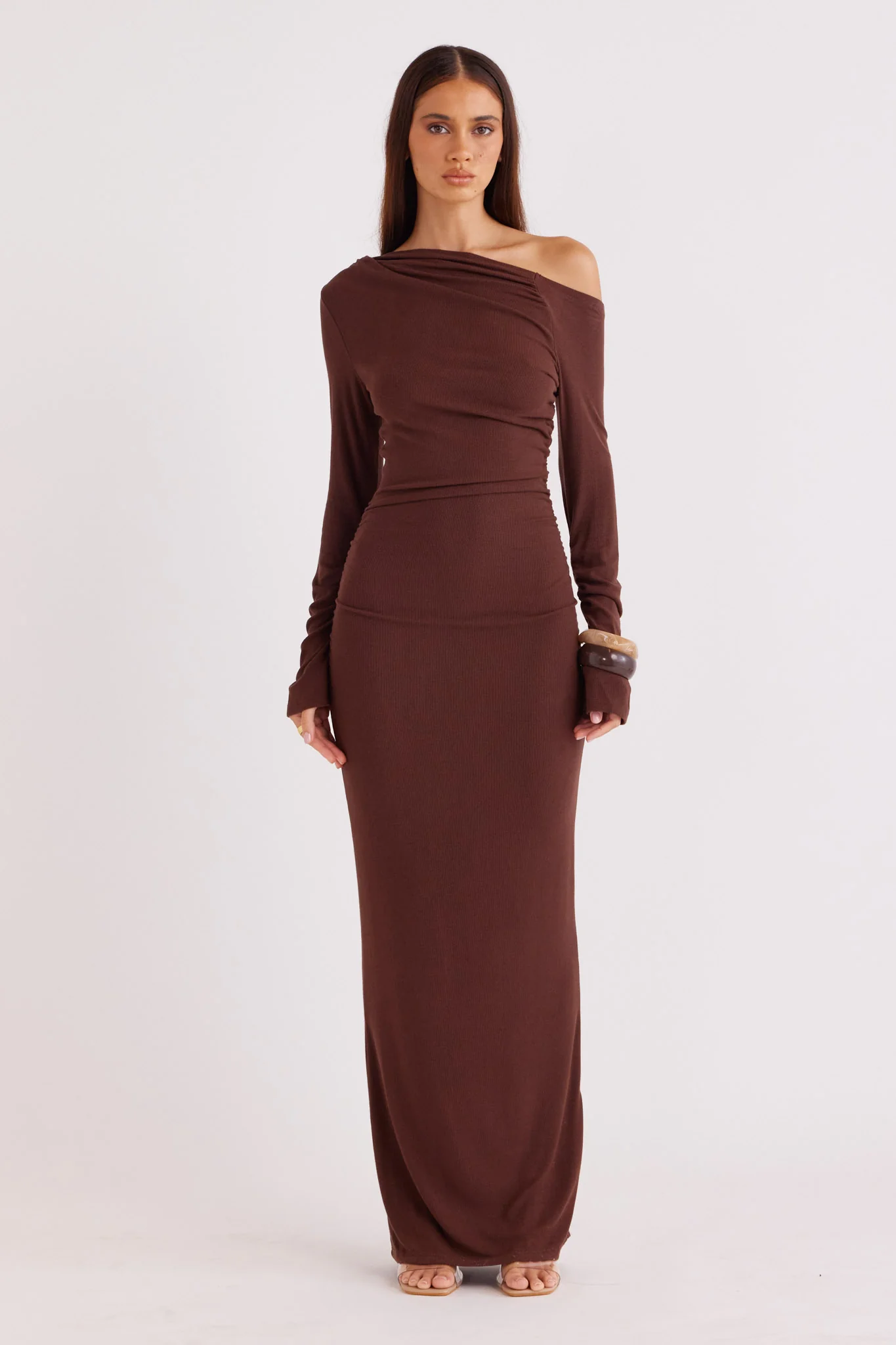Reyna Maxi Dress Chocolate – foto 6