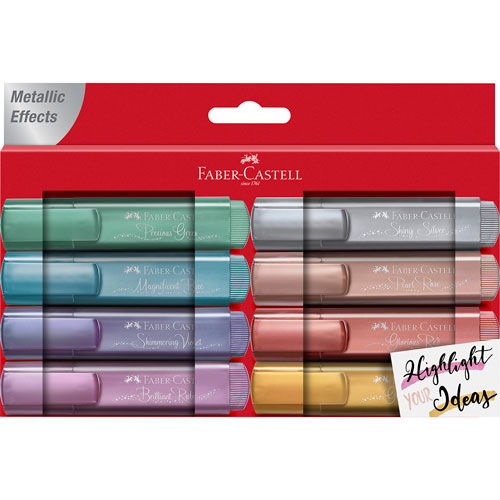 FABER CASTELL RESALTADOR METALICO 8 UND