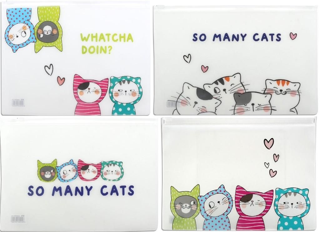 SO MANY CATS SOBRE PLASTICO  ZIPLOC A5 UNIDAD